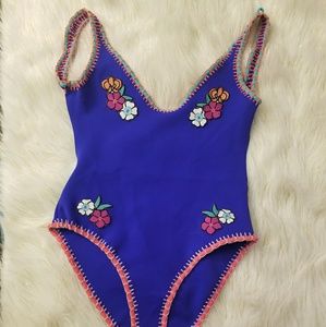 Royal blue Topshop one piece swimsuit